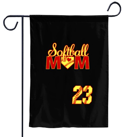 Softball Mom Mother'S Day 23 Fastpitch Jersey Numb Garden Flags