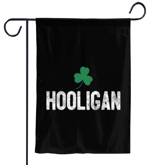 Hooligan Irish St Patrick'S Day Shamrock Clover Garden Flags