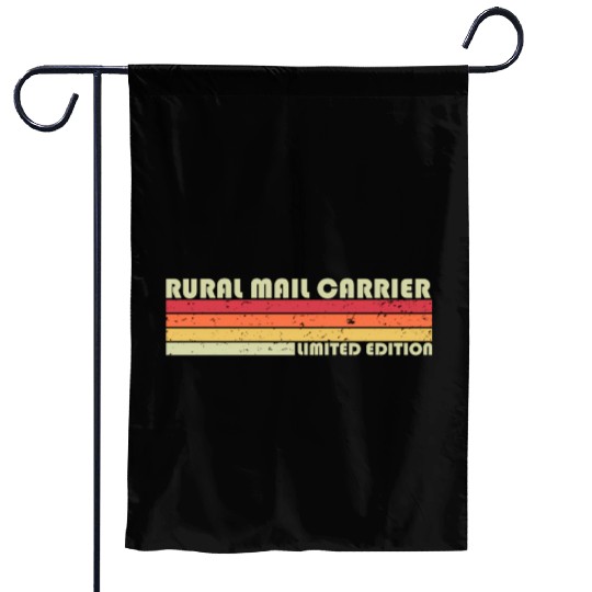 Rural Mail Carrier Job Title Worker Garden Flags