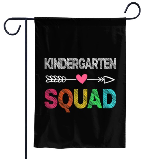Team Kindergarten Squad Teacher Student Back To Sc Garden Flags