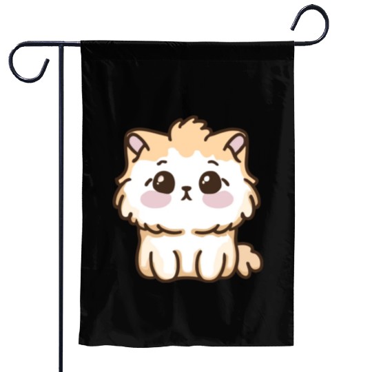 cute kawaii cat valentine gift 1 Garden Flags