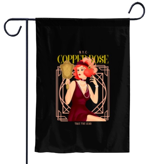 Nyc Copper Rose The Great Gatsby Garden Flags