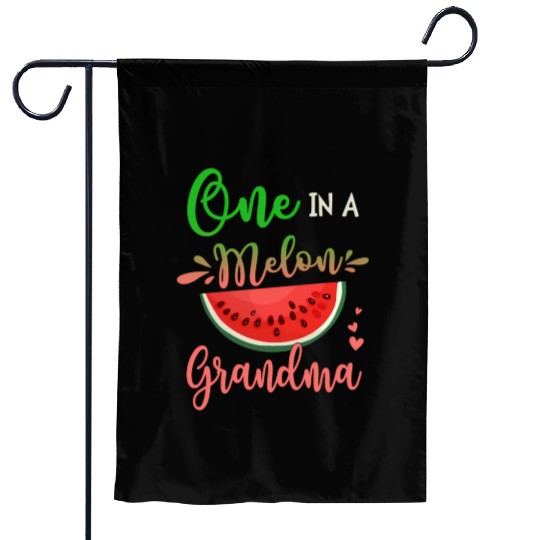 Family One In A Melon Grandma Party Family Garden Flags