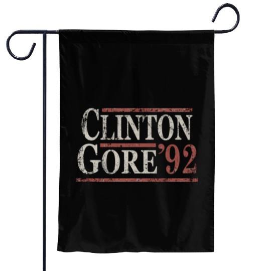 Distressed Bill Clinton Al Gore 1992 Garden Flags