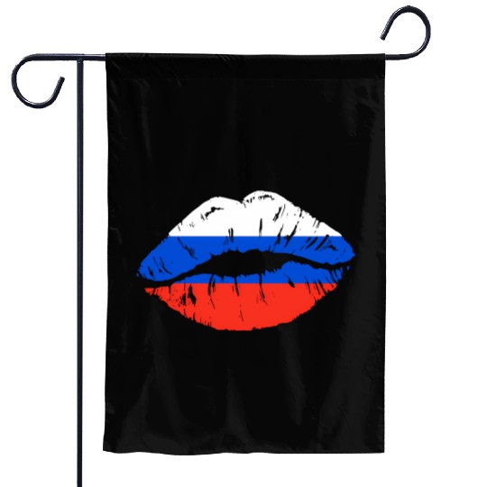 Russian Flag Lips For Russians Russia Garden Flags