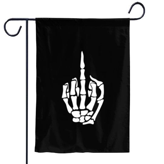 eleton Middle Finger Garden Flags