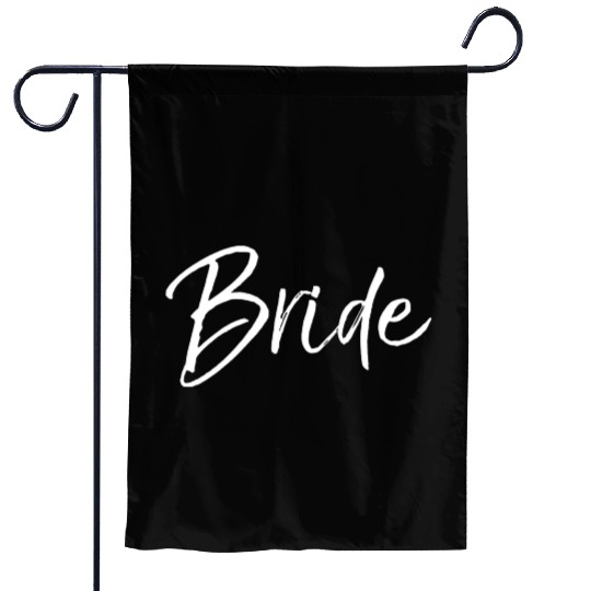 Getting Ready Bride Groom Wedding Bride Garden Flags