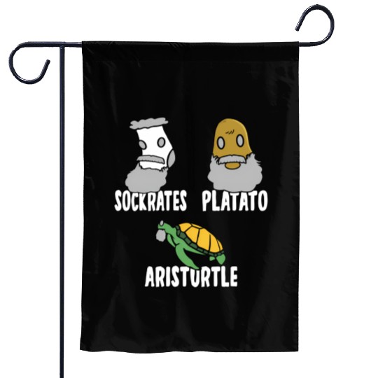 Philosophy Socrates Plato Aristotle Meme For Philo Garden Flags