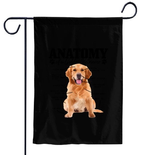 Anatomy Of A Golden Retriever Dog Mom Dad Garden Flags