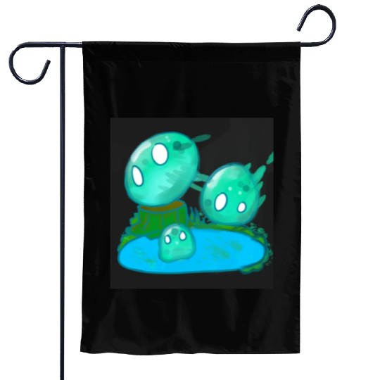 Swamp Slime Garden Flags