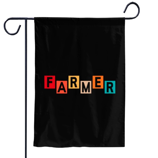 Farmer Farm Cows Cattle Horses Chickens Goats Garden Flags