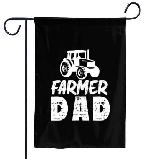 Farmer Dad Funny Dad Gifts Graphic Tees For Men Garden Flags