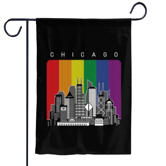 Chicago LGBT Rainbow Flag Garden Flags