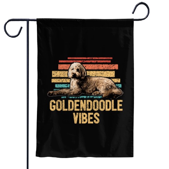 Goldendoodle Vibes Cute Dog Mom Doodle Dog Dad Garden Flags