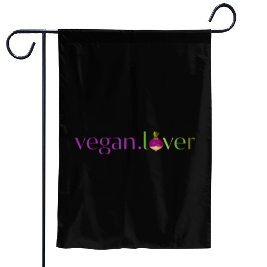 Vegan lover turnip Garden Flags