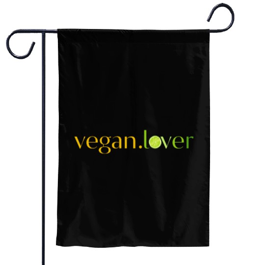 Vegan lover lime Garden Flags