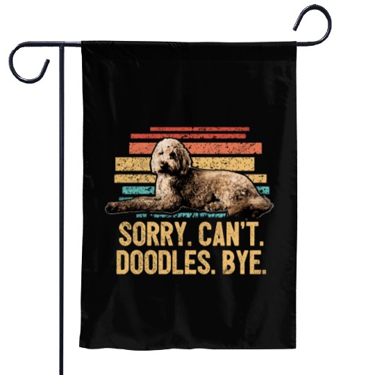 Funny Goldendoodle Dog Dad Doodle Mom Animal Dog Garden Flags