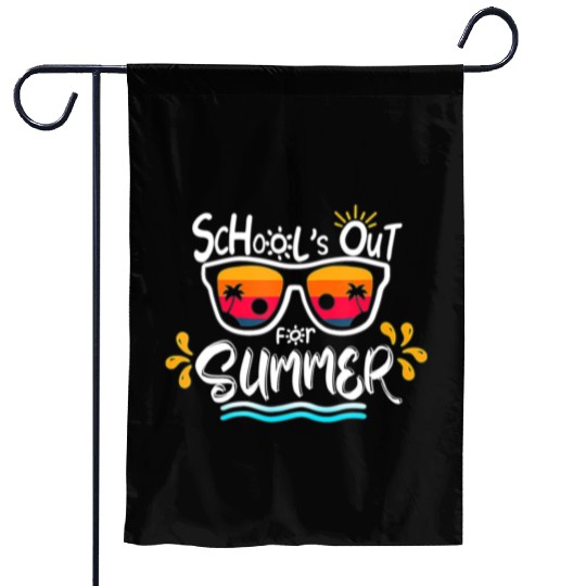 Schools Out For Summer Last Day Of School Teacher Garden Flags