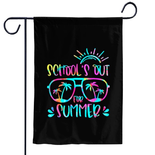 Last Day Of School Schools Out For Summer Teacher Garden Flags