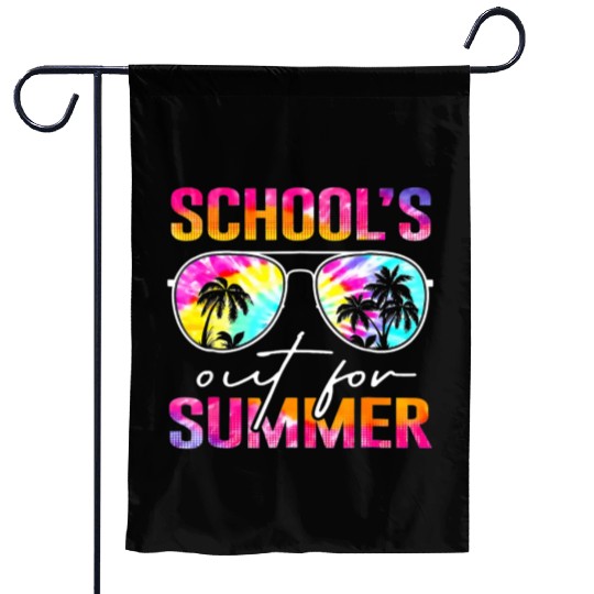 Last Day Of School Schools Out For Summer Teacher Garden Flags