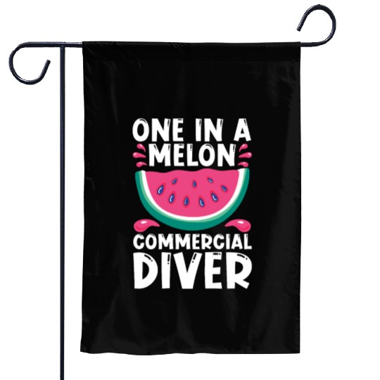 Diving Diver Melon Commercial Diving Garden Flags