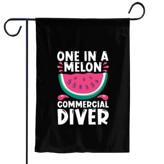 Diving Diver Melon Commercial Diving Garden Flags