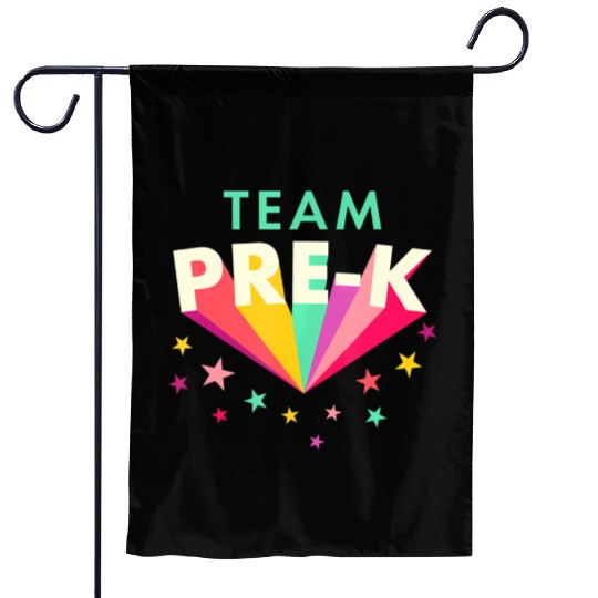 Team Pre K Teacher Back To School Garden Flags