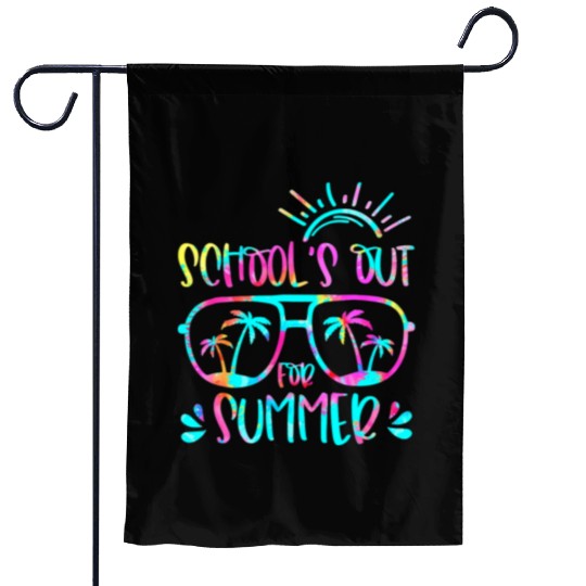 Last Day Of School Schools Out For Summer Teacher Garden Flags