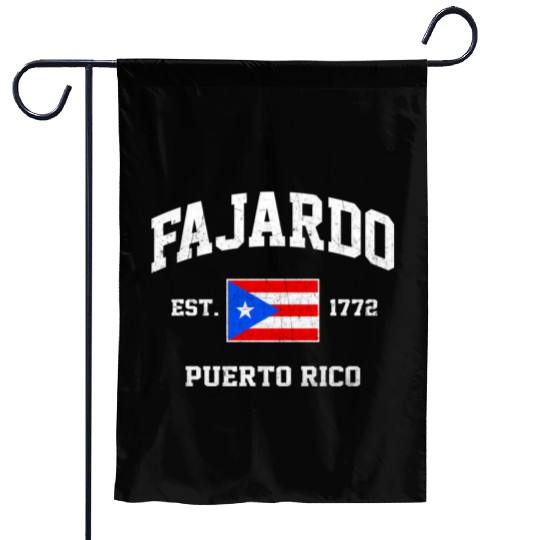 Fajardo Puerto Rico Boricua Flag Athletic Style Garden Flags