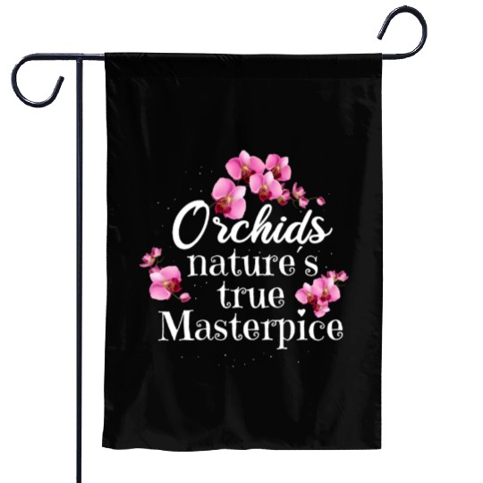 Orchids Natures True Masterpiece Flowers Garden Flags