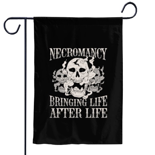 Necromancy Bringing Life After Life Necromancer Garden Flags