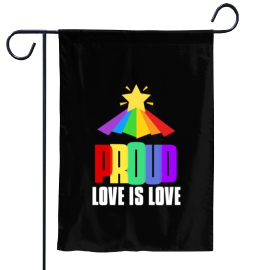 Proud LGBT Garden Flags Love is Love Garden Flags Equality