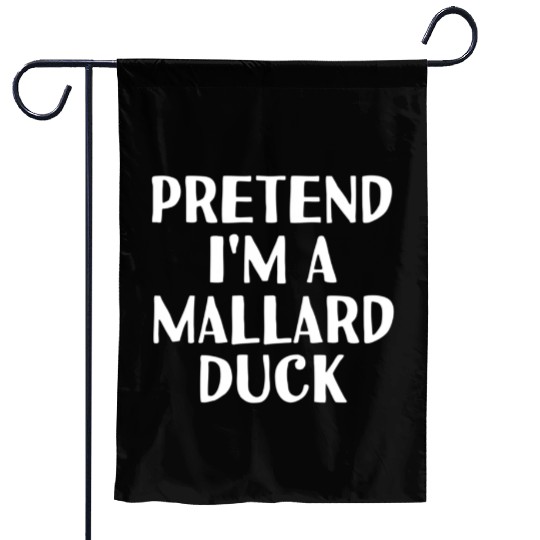 Pretend I'M A Mallard Duck Halloween Diy Garden Flags