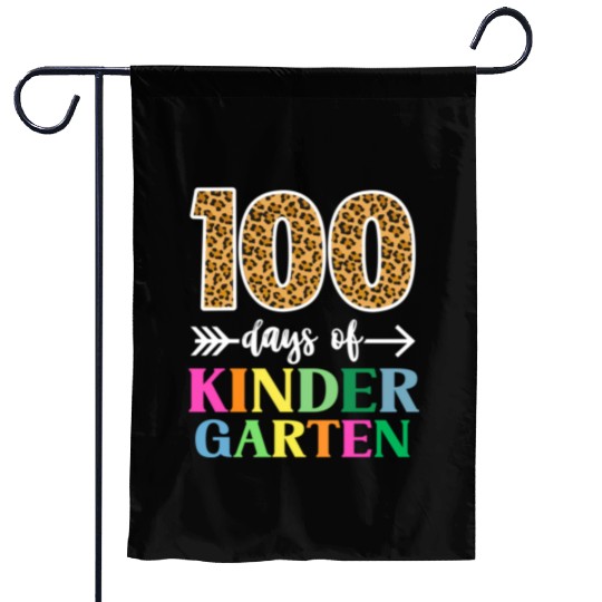 100 Days Of Kindergarten School Teacher Smarter Garden Flags