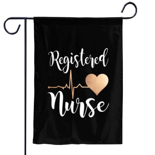 Registered Nurse Heart Rn Garden Flags