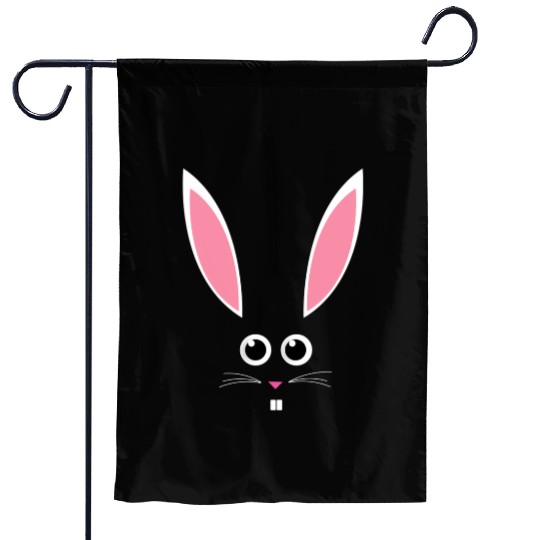 Easter Bunny Face Garden Flags