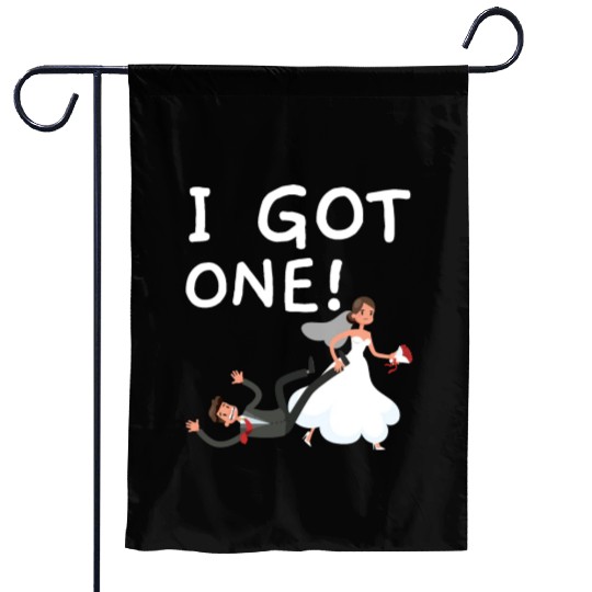 Bride And Groom Wedding Day Marriage Just Married Garden Flags