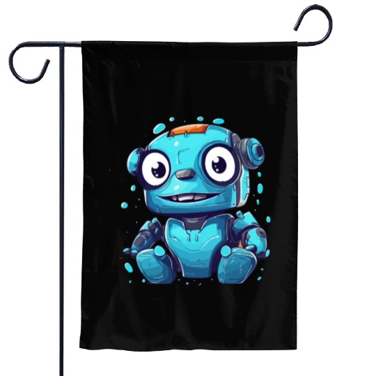 Rescue robot Garden Flags