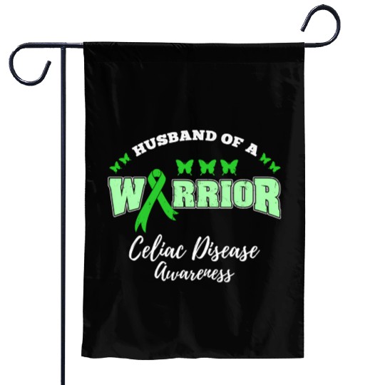 Husband Of A Warrior Celiac Disease Awareness Garden Flags