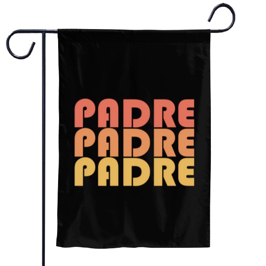 Padre Typography 1970S Garden Flags
