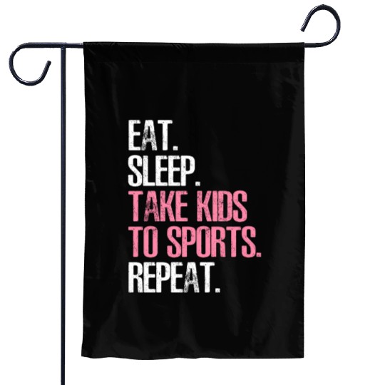 Mother'S Day Eat Sleep Take To Sports Repeat Garden Flags