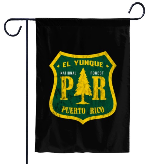 El Yunque National Forest Puerto Rico Shield Look Garden Flags
