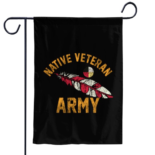 Native American Vietnam Veteran Garden Flags