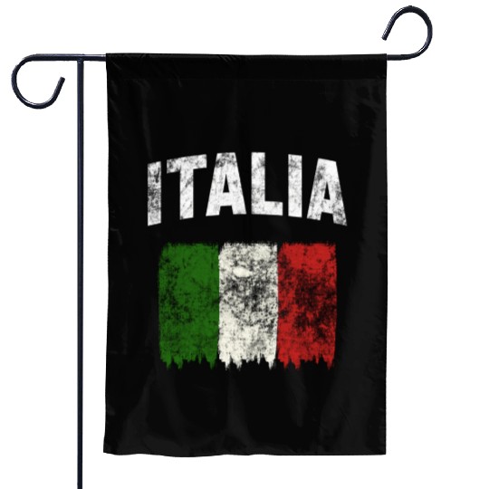 Italia - Distressed Italian Flag Garden Flags