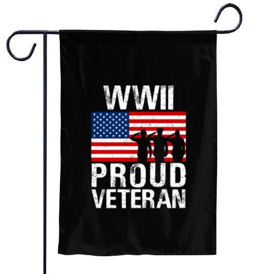 Proud Wwii World War Ii Veteran For Military Garden Flags