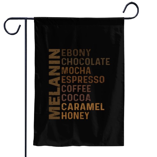 Black Melanin Ebony Chocolate Mocha Espresso Garden Flags