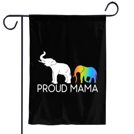 Proud Mama Elephant Mama New Mom Elephant Garden Flags