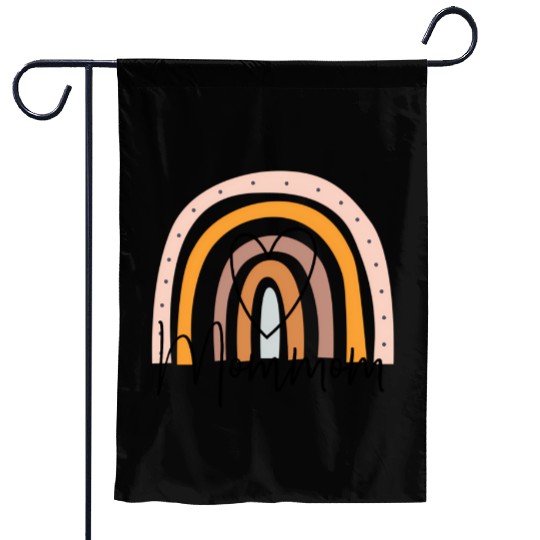 Mommom Rainbow Heart Grandma Mother'S Day Garden Flags
