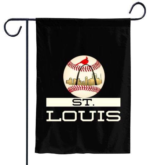 Saint Louis Red Baseball yline Logo Garden Flags