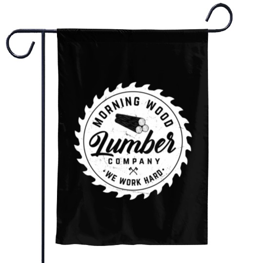 Morning Lumber Company Camping Wood Garden Flags